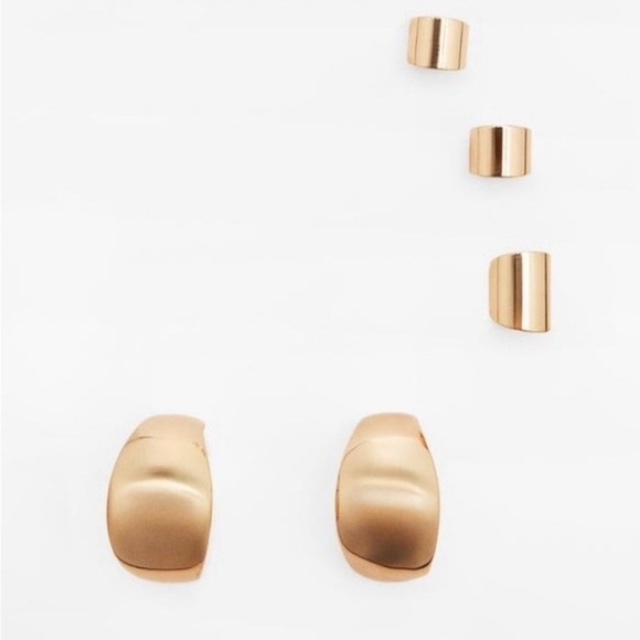 ZARA Pack of Golden Jewel Earcuff NWT ✨✨⭐️⭐️ - Picture 5 of 5